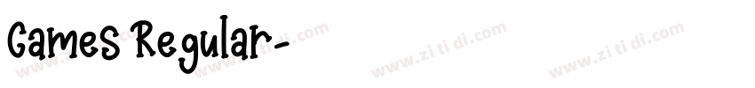 Games Regular字体转换